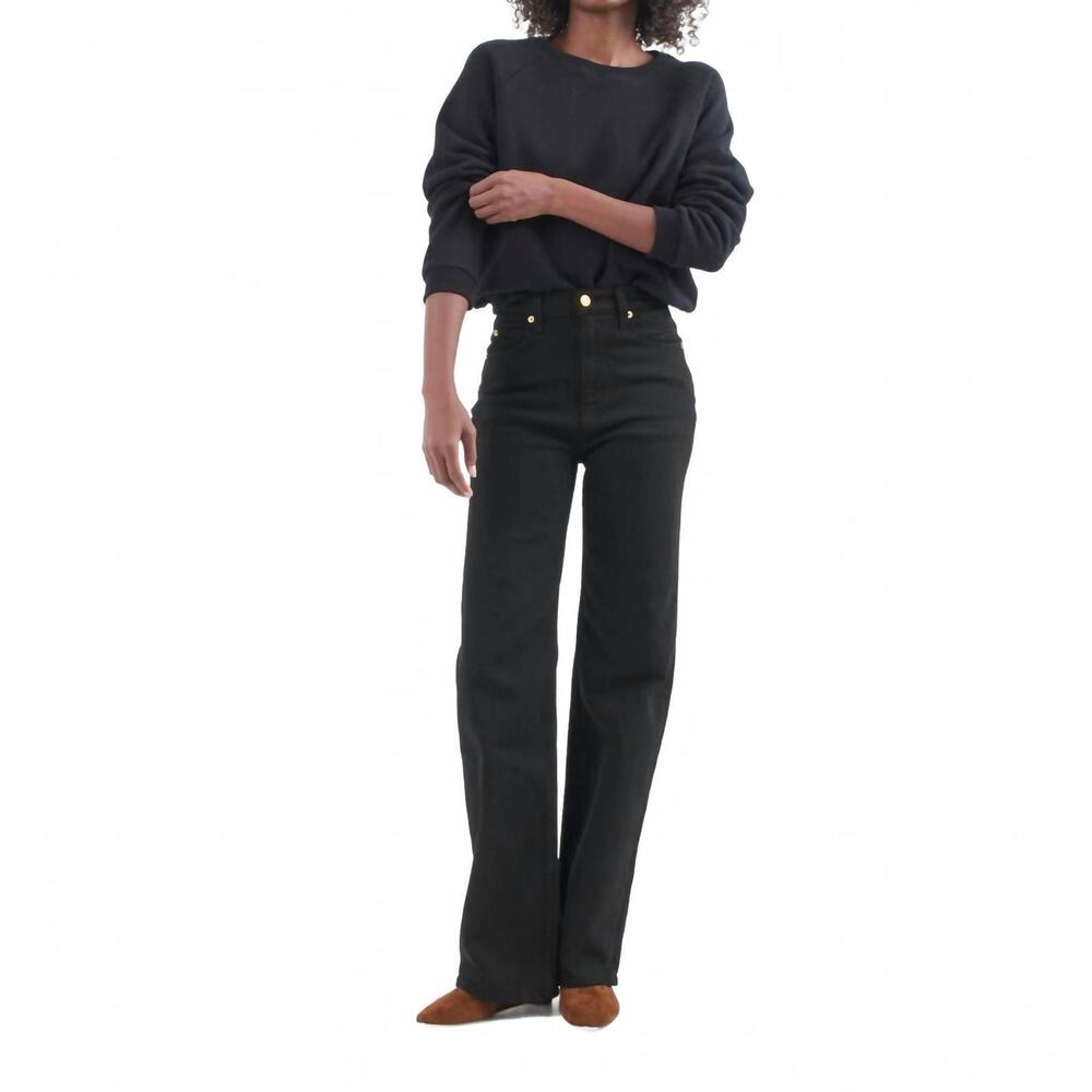 NEW JAMIE HALLER crease jean in overdyed black